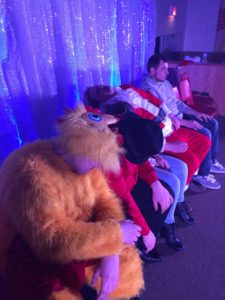 Colin Christopher hypnotizing Chicken and Santa